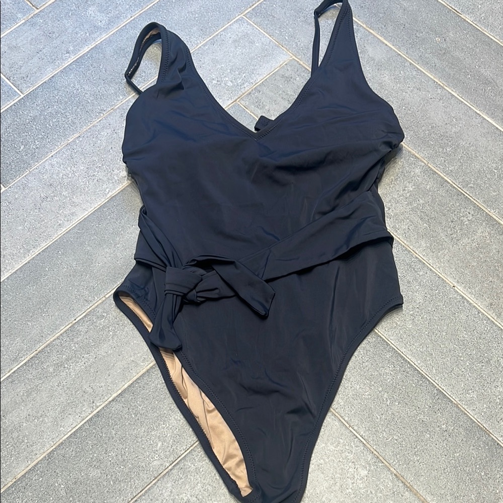 Elegant dark Grey  One-Piece Swimsuit shade shop